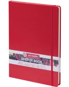 Carnet de croquis Rouge - 130 x 210 mm - Portrait ROYAL TALENS Art Creation Exemple modèle