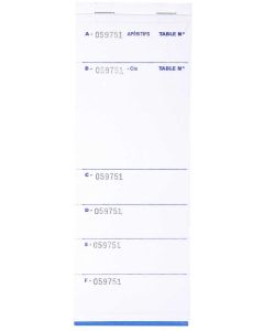 Exacompta 96207E Lot de  blocs BRASSERIE Autocopiant Dupli - 260 x 96 mm (Restaurant)