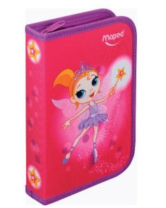 Étui scolaire Chaton - Rose - 42 pièces EBERHARD FABER