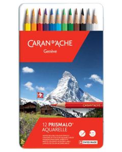 Boite de 12 Crayons de couleurs Prismalo - Aquarelle CARAN D'ACHE