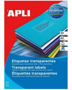 Étiquettes spéciales intempéries - 99 x 67,7 mm APLI Lot de 160