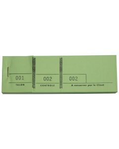 Passe-partout Vert Carnet de tickets Coupon Modèle