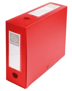 EXACOMPTA : Boîtes de classement rouge - Dos 100 mm 59935E