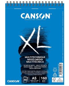 Bloc pour Dessin A5 148 x 210 mm - XL MIX MEDIA CANSON