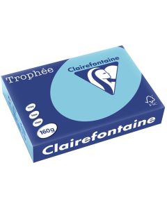 Ramette de papier de 250 feuilles A4 160g - Bleu alizé : CLAIREFONTAINE Trophée Photo