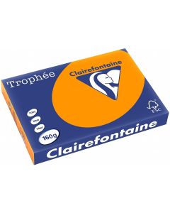 Ramette de papier Trophée de 250 feuilles A4 160g - Orange Vif : CLAIREFONTAINE Photo