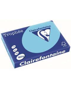 Ramette de papier de 250 feuilles A3 160g - Bleu : CLAIREFONTAINE Trophée Photo