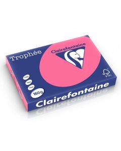 Ramette de papier de 250 feuilles A3 160g - Rose Fuchsia : CLAIREFONTAINE Trophée Image
