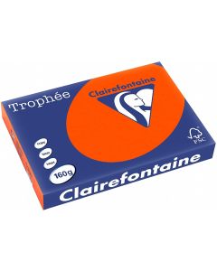 Ramette de papier de 250 feuilles A3 160g - Rouge Cardinal : CLAIREFONTAINE Trophée Visuel