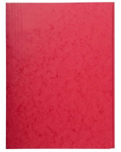 Chemise en carte lustrée à 3 rabats - Rouge : EXACOMPTA Image