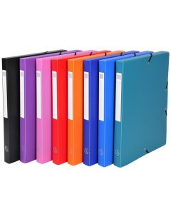 EXACOMPTA Boîte de classement PP Exabox - Dos 25 mm - Assortiment image