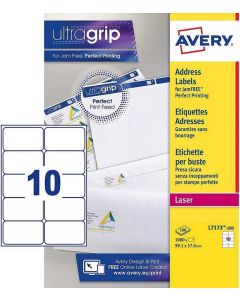 Étiquettes adresses blanches - 99,1 x 57 mm : AVERY Lot de 1000 Image