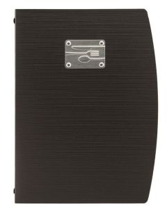 Protège-menus A4 en plastique - Noir SECURIT Rio BESTECK 