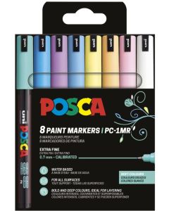 Marqueur peinture - Assortiment PC1MR POSCA  Lot de 8