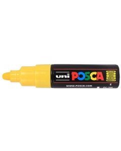 Marqueur peinture Posca PC7M - Jaune fluo : UNI-BALL Image