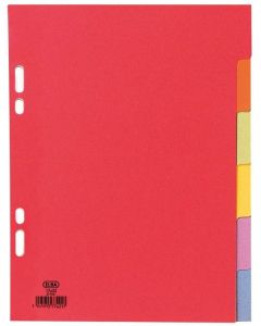 Photo ELBA : Jeu de 6 intercalaires neutres multicolores - 170 x 220 mm couleurs 100204928