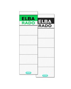 Photo Etiquettes Dos de classeur - 54 x 190 mm - Blanc : ELBA Lot de 10