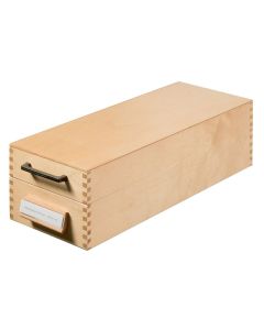 Bac en bois pour fiches - Format A7 - Paysage - 1500 fiches : HAN 1007-0
