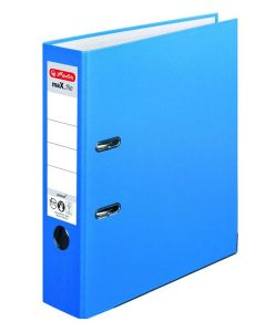 Classeur à levier - Dos 80 mm - Bleu Aqua : HERLITZ Max File Protect 10094837