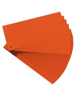Photo Intercalaires en carton - 240 x 105 mm - Orange : HERLITZ Lot de 100 réf. 10843647