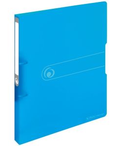 photo Classeur à 2 anneaux - Dos de 27 mm - Bleu transparent : HERLITZ Easy orga to go 11205721