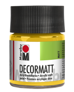 Photo 14010005021 MARABU : Peinture acrylique Decormatt - 50 ml - Jaune