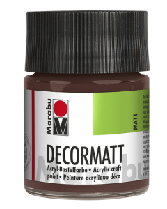 Photo 14010005040 MARABU : Peinture acrylique Decormatt - 50 ml - Marron