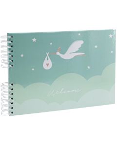 Photo Album photos à spirales - 320 x 220 mm - 100 photos - Bleu EXACOMPTA Cigogne Image