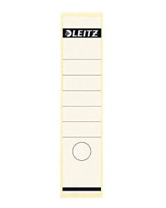 Photo Etiquettes Dos de classeur - 61 x 285 mm - Blanc : LEITZ Lot de 100 - 1640-10-01