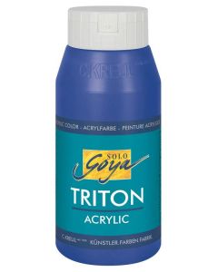 Photo Peinture acrylique Triton Acryl Basic - 750 ml - Bleu ultramarine C. KREUL  flacon