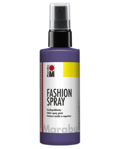 Photo MARABU : Peinture à vaporiser pour textile clair - Prune 17190050037