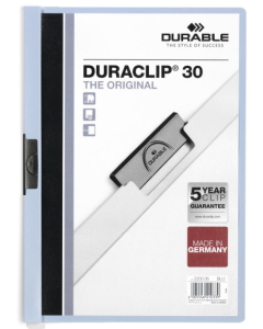 Photo Chemise de présentation A4 à clip - Bleu clair (DURABLE 2200-06)