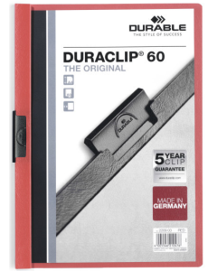 Photo Chemise de présentation A4 à clip - Rouge (DURABLE 2209-03)