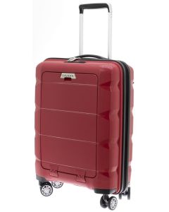 Photo Valise cabine à 4 roulettes - Compartiment PC - Rouge DAVIDT'S
