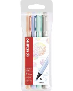 Photo Etui de 4 Stylo-feutres - Pastell - Assortiment STABILO PointMax 