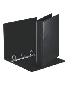 photo Classeur personnalisable avec 2 Pochettes - Noir - 4 anneaux de 30 mm : ESSELTE