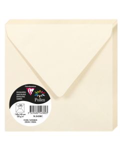 Photo Enveloppe POLLEN Ivoire Format  140 x 140 mm 5438C