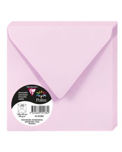 Photo Enveloppe POLLEN Rose Dragée Format  140 x 140 mm 5538C