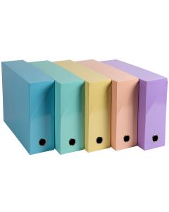 Photo Boîte de transfert - Dos 90 mm - Assortiment EXACOMPTA Aquarel