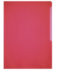 Photo DURABLE : Lot de  100 pochettes à coins A4 - Rouge - 2337-03