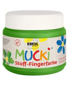 Photo Gouache aux doigts pour textile MUCKI - 150 ml - Vert (KREUL : Peinture) image