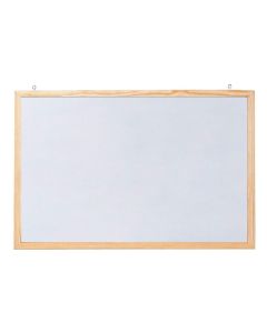 Photo Tableau magnétique blanc cadre bois - 400 x 300 mm : FRANKEN CC-MM3040E 