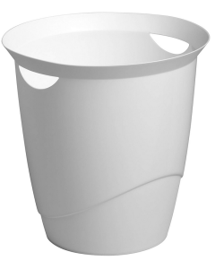 Photo DURABLE : Corbeille à papier Trend 16 litres - Blanc - 1701710010