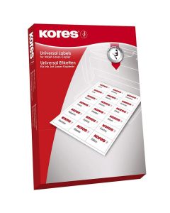 photo Étiquettes adhésives blanches - 105 x 48 mm : KORES L10548