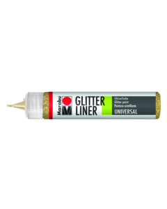 Photo MARABU Glitter-Liner 18030009584 : Peinture pour textile - Or brillant