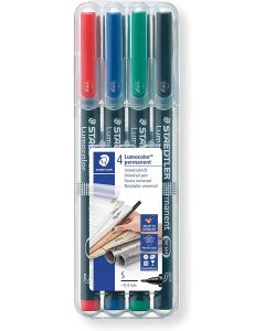 Photo Etui de 4 marqueurs permanents pour rétroprojecteur Lumocolor - 313 S STAEDTLER