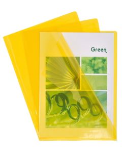 EXACOMPTA : Pochettes à coins A4 en pvc lisse - Jaune