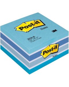 POST-IT : notes adhésives - Bleu pastel - 76 x 76 mm