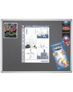 Tableau d'affichage en Textile - Gris - 600 x 900 mm : FRANKEN PRO Visuel