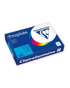 Ramette de papier de 250 feuilles A4 120g - Bleu Turquoise : CLAIREFONTAINE Trophée Visuel